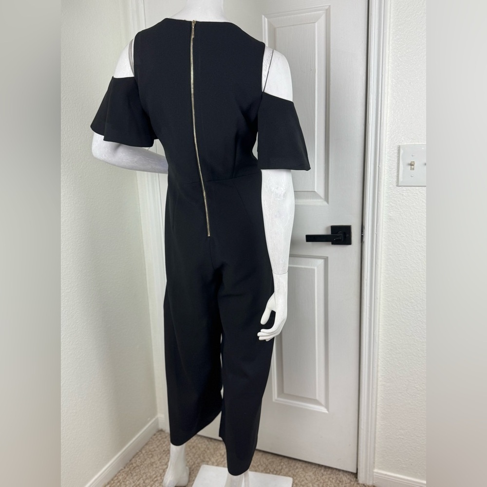 KARL LAGERFELD Cold Shoulder Jumpsuit Navy Blue Size 8. A24 - Picture 7 of 15